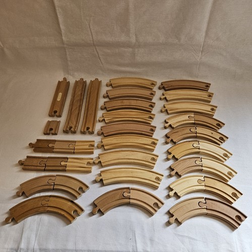 Wooden train track - track, pieces