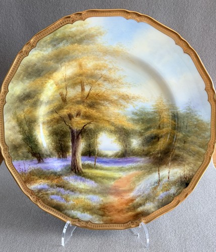 Royal worcester cabinet plate - cabinet,