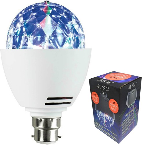 Msc led b22 disco ball - led,