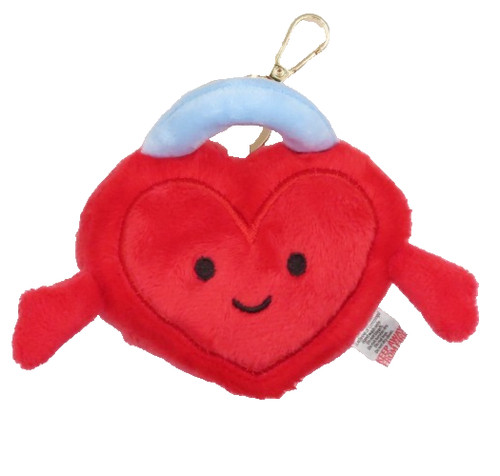 Red heart shaped padlock - red,