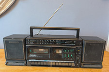 Vintage Retro 80s Philips D8278/35 Boombox Ghetto Blaster Radio Cassette
