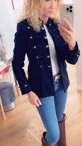 A723 zara velvet black blazer - a723,