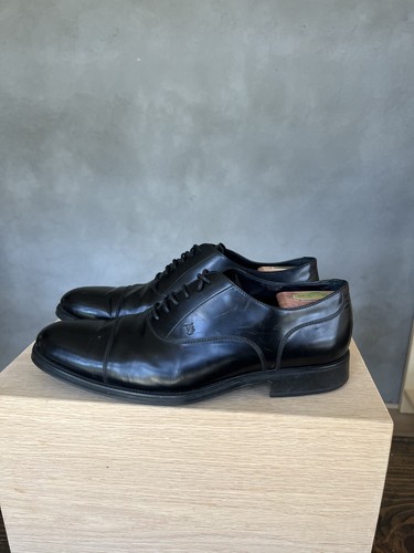 Tod black leather oxfords - leather,