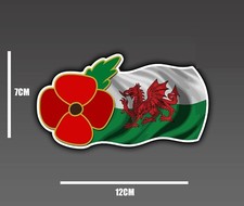 POPPY VINYL STICKER WELSH