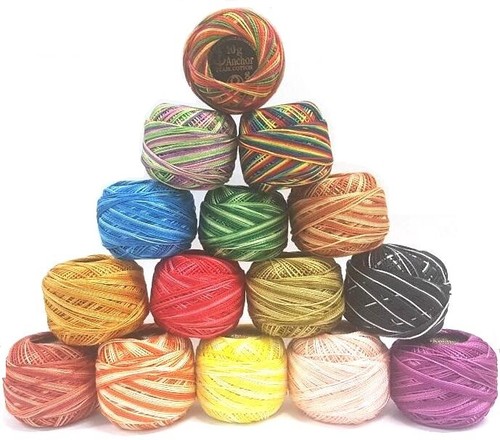 Anchor pearl cotton crochet - pearl,