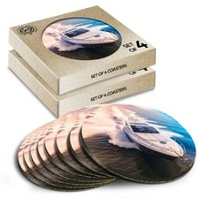 8x Round Coasters in the Box -