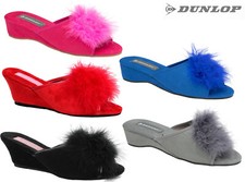 Ladies womens wedge slippers - wedge,