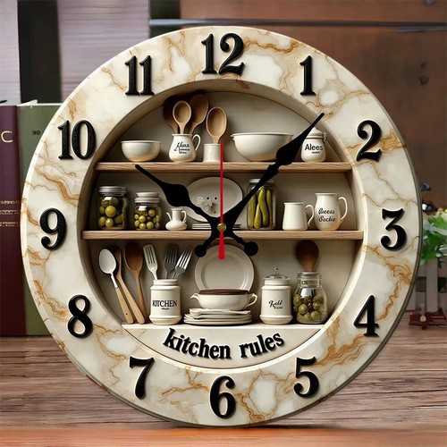 Kitchen rules wooden wall - rules,
