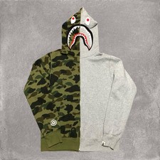 Bape Large Shark 1st Camo Grey