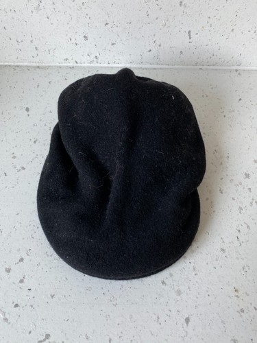 Kangol 100 wool black flat - black,
