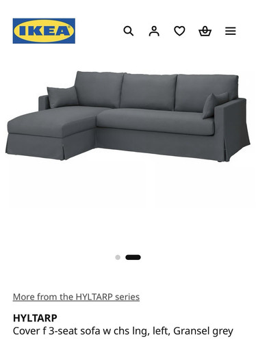 Ikea hyltarp slipcover - hyltarp, 3-seat