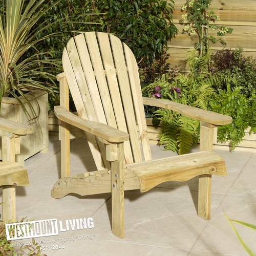 Wooden timber adirondack - wooden,