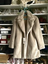 Zara Women's Faux Fur Coat XS
