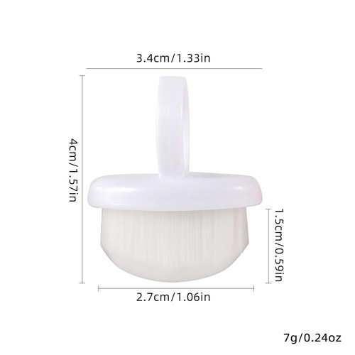 White pearl chrome nail - pearl, powder