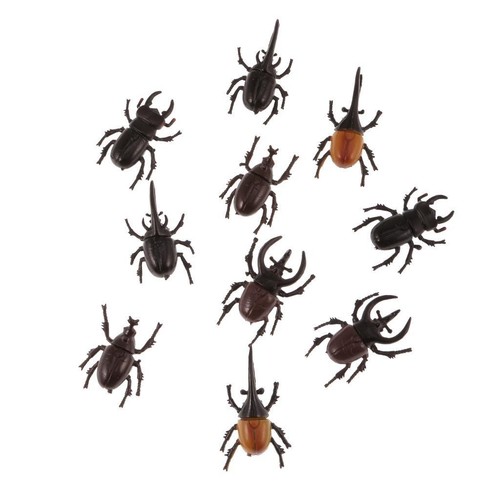 Lot plastic vivid beetles - plastic,