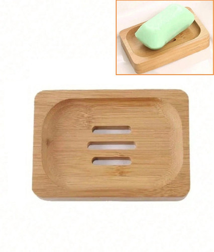 Bamboo soap dish - pc,