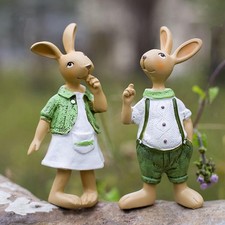 2Pcs Sculptures Garden Statues