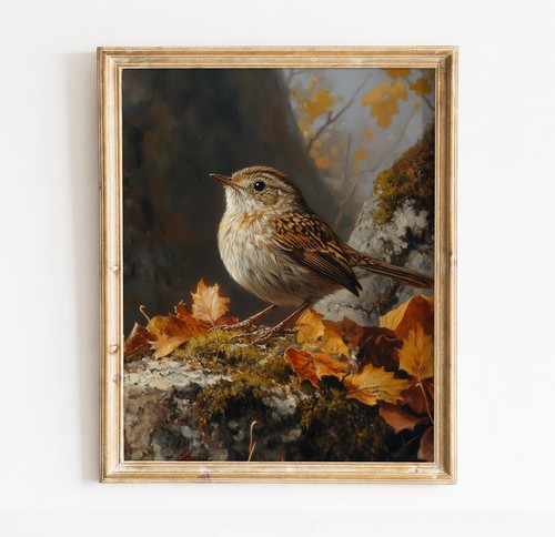 Wren art print - wren,