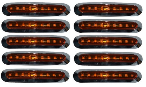 10x 24v orange side marker - orange,