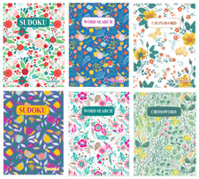 A5 Puzzle Book Crossword Sudoku Word Search Travel Brain Train Activity Gift