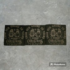 Christmas Gnomes Slate Coaster Set Of Three