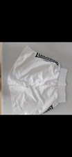 Lonsdale White boxing  shorts satin Size M