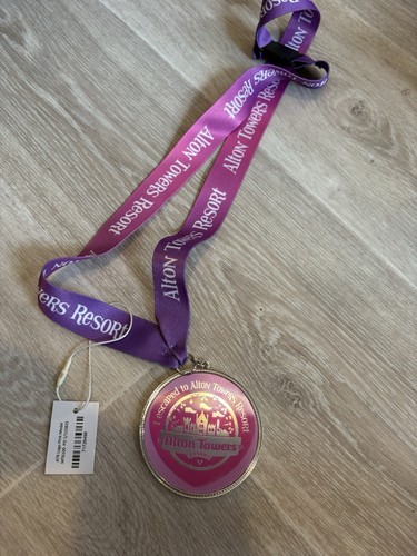 Alton towers medal pink - alton,