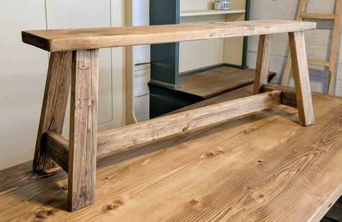 Milking bench seat rustic - milking,