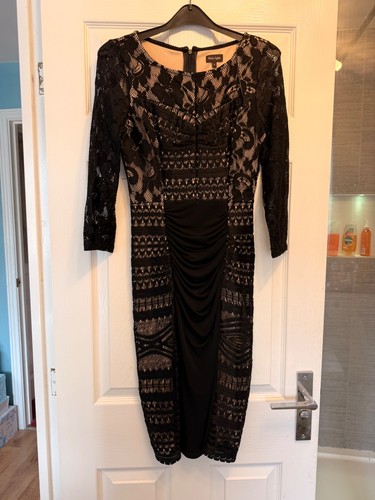 Black cocktail dress lace look