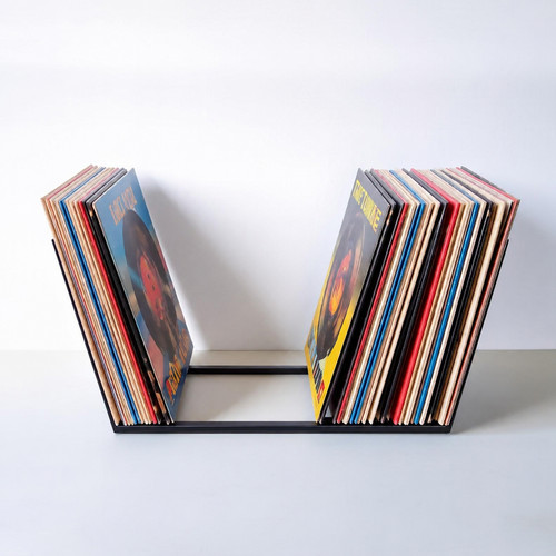 Metal vinyl record stand - vinyl,
