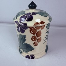 Emma Bridgewater Storage Jar Spongeware Grapevine Hand Decorated Made in England