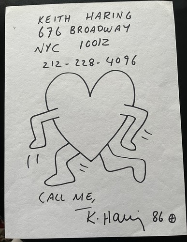 Keith haring original sketch - keith,