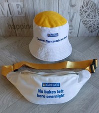 Rare Greggs OSFM Limited Edition Reverse Bucket Hat & Waist Bumbag ~ Gift Xmas