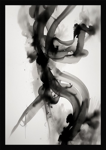 Soft ink wash - soft, japanese