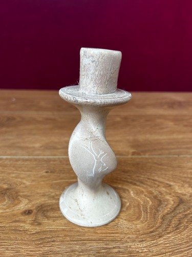 Marble candle stick holder - holder, in