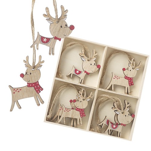 Heaven sends wooden reindeer - sends,