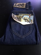 1970's Lee Riders Vintage Denim Pants Talon Zip Workwear Blue Jeans With Tags