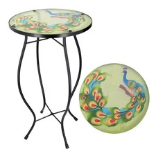 Iron/Glass Round Side Coffee