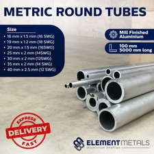 Aluminium Round Tube 16 - 19 -