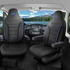 Seat Covers Suitable For Eura Mobile Caravan Caravan Black Blue Pilot 4.7
