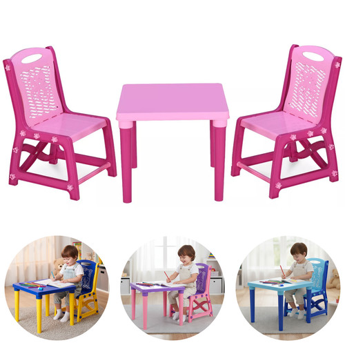 Kids table chair set plastic - table,