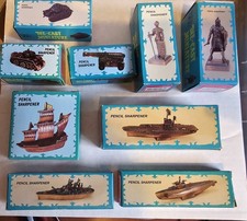 Bundle of 13 Novelty Pencil Sharpeners Various Designs with Box