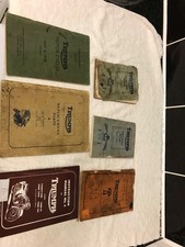 triumph original books t90 t100 5t 21 3T trophy