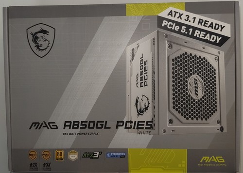 Msi mag a850gl pcie5 - mag, white