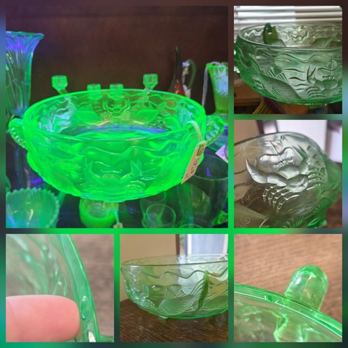 Art deco green - deco, "marine"