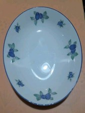 Royal Doulton Blueberry Everyday T.C.1204 - 9 3/4" Oval Open Veg Dish.