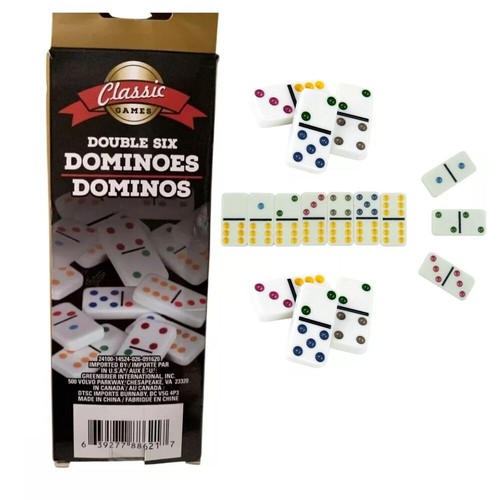 Double six colour - six, dot