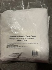 IKEA Quilted Pad Table Cover Oblong/Oval - Fits up to 48"W x 68"L Item# ETTP76