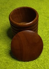 Vintage Wooden Decorative Trinket Box (possibly a dice cup) 