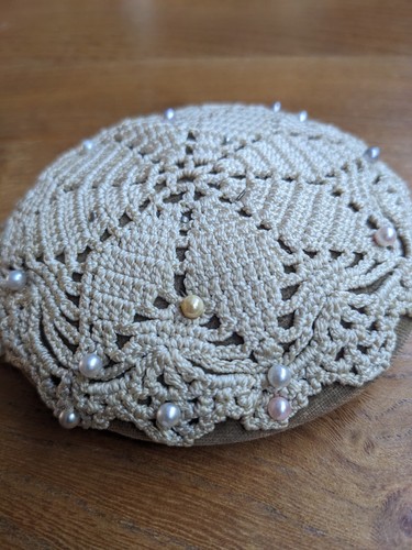 Vintage crochet pin - vintage,